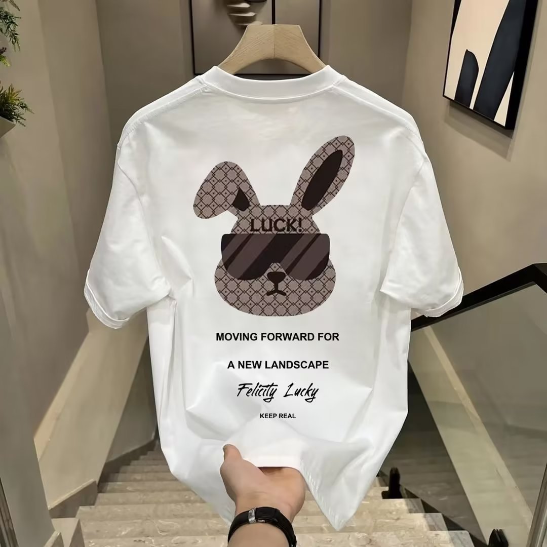 Men's Clothing Short sleeved T shirt men's design niche summer trend men's loose high end quality large size tops brand