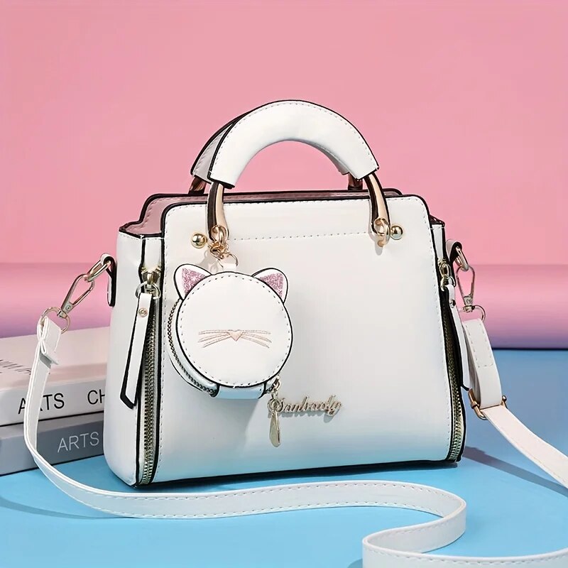 Borsa a mano alla moda per donna Borsa a tracolla da donna Borsa a tracolla a tracolla Borsa per gatti Shopping_voghion.com