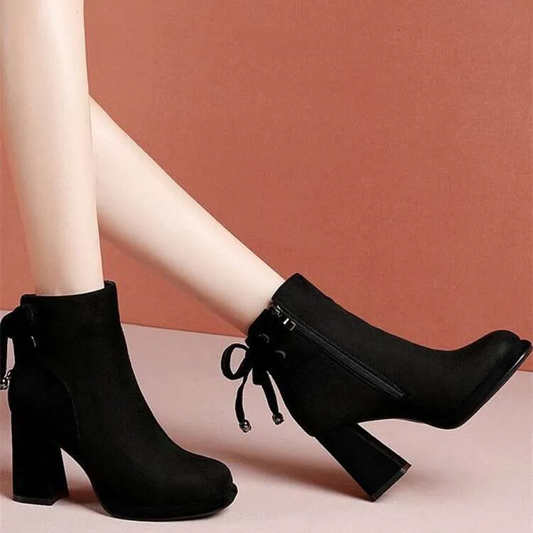 Women's Boots Autumn Winter Fleece Fashionable Wear Minimalist style Comfortable Triple Camel Free shipping size_voghion.com