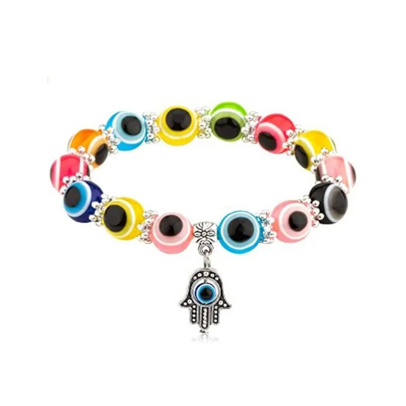 Béist Aa Perlen Strand Armbänner Fatima Hand Charm Perlen Armband Türkescht Glécksschutz Perlen Bijouen Drop_voghion.com