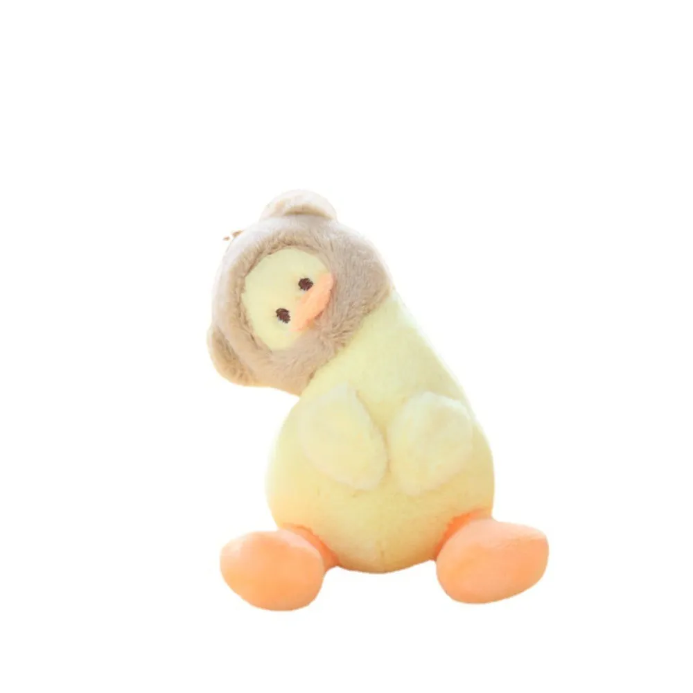 Fashion Stuffed Plush Cartoon Yellow Keychain Animals Soft Duck Creative Cute School Bag Pendant_voghion.com