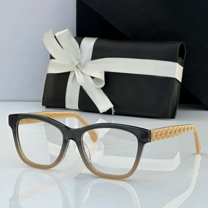 Optical Computer Reading Eyeglasses Sunglasses 2024 Fashion Women Anti Light Blue Cat Eye Glasses Frame CH3443 Retro_voghion.com