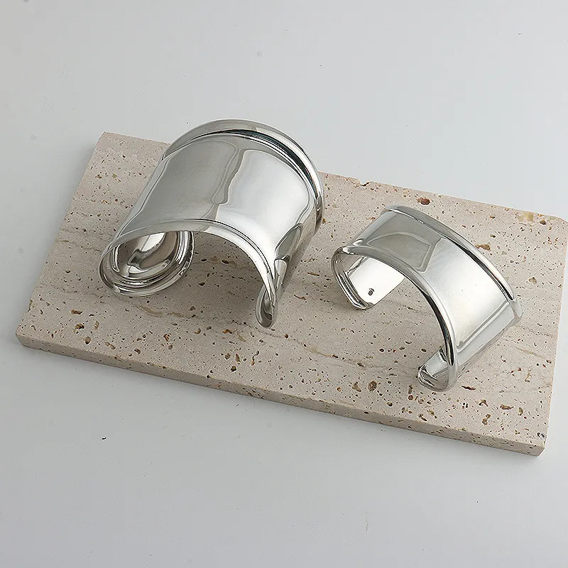 Wide Cuff Bangle Personality Punk Bracelet For Couples_voghion.com