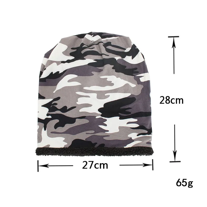 Baskenmützen Stilvolle Outdoor-Kappe Balaclava für Männer und Frauen Camouflage Baumwolle Plus Veet Hut Warm Herbst Winter Fahrrad_voghion.com