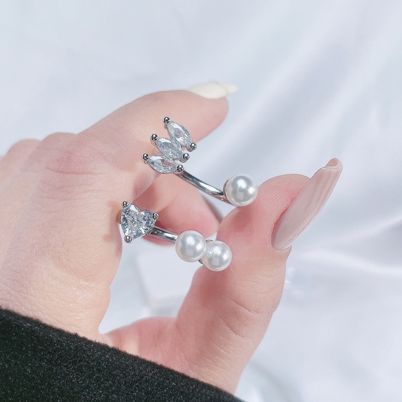 French light luxury pearl inlaid open for women with a high-end feeling, sweet, cool, exquisite autumn winter_voghion.com