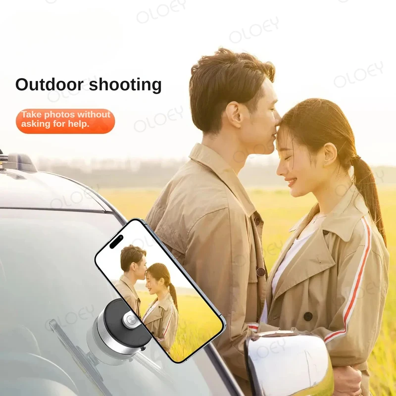 Electric Suction Cup Mobile Phone Car Holder Portable Desktop Holder For IPhone Samsung Xiaomi Magnetic Vacuum Phone Holder_voghion.com