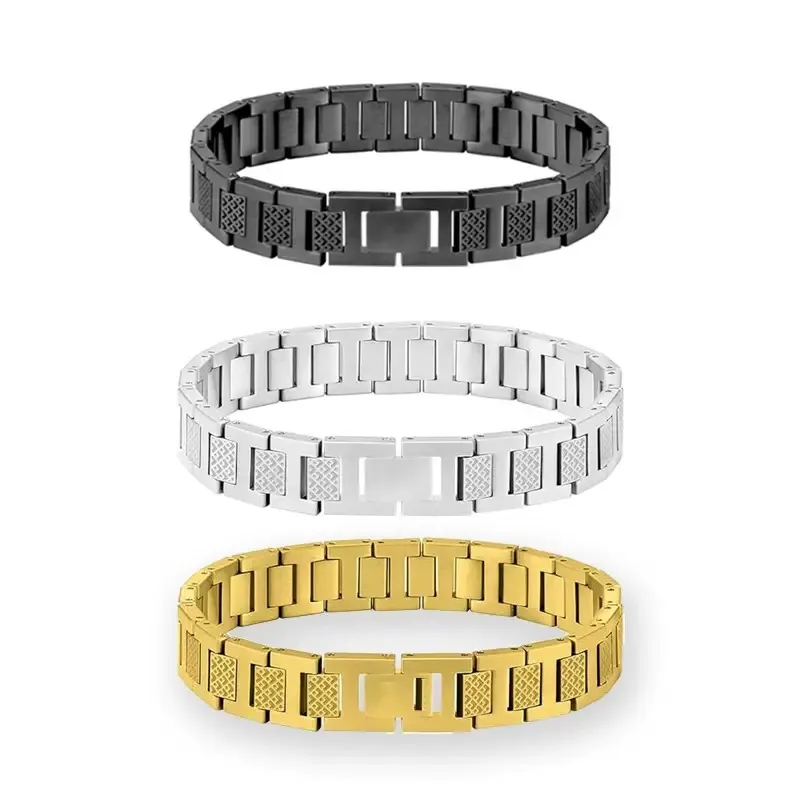 Designer Bangle Bracelet In Gold Rose Gold And Silver Stainless_voghion.com