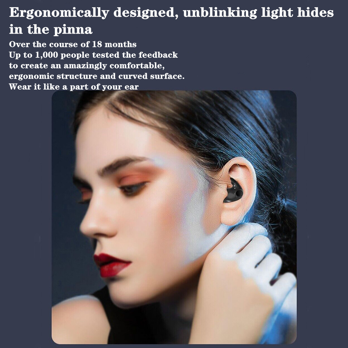 Invisible Sleep Wireless Earbuds Bluetooth Headset TWS Waterproof Earphones_voghion.com
