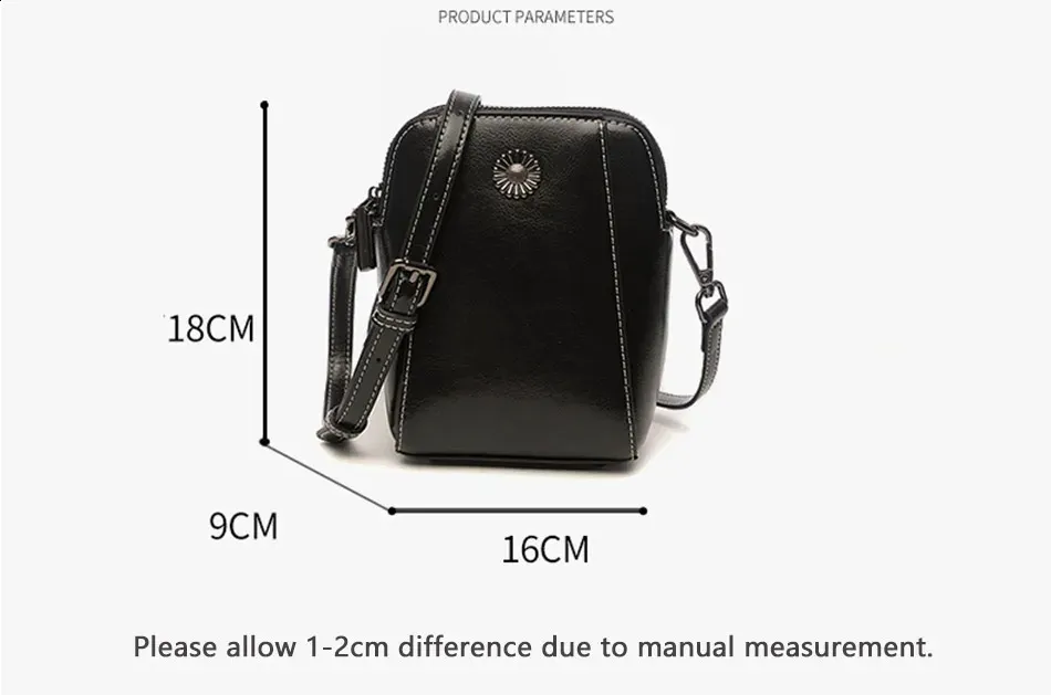 Damen Handtasche Aus Echtleder Für Smartphone Umhängetasche_voghion.com