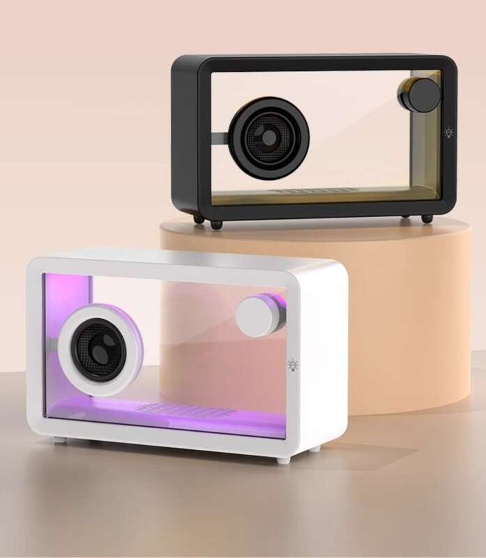 【 Smooth Playback 】 Transparent High Aesthetic Bluetooth Speaker, Home Birthday Gift, Atmosphere Subwoofer, Wireless_voghion.com