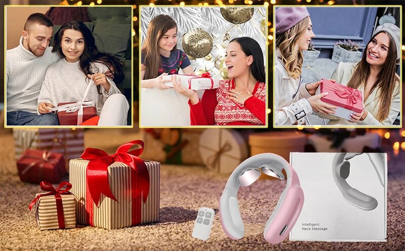 Beauty Care shop Massager With Intelligent Heat Cordless 3 Modes 15 Levels Smart Electric Pulse Rechargeable Neck Massage_voghion.com
