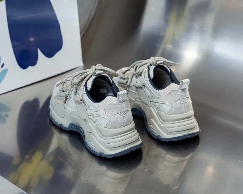 Thick Sole Round Toe Running With Mesh Surface For Lightweight Non Slip Breathable Casual And Comfortable Sports Shoes_voghion.com