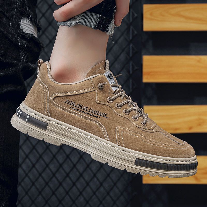 Men's 2024 new breathable construction site work clothes trendy, versatile, anti slip, wear-resistant thick soled casual_voghion.com