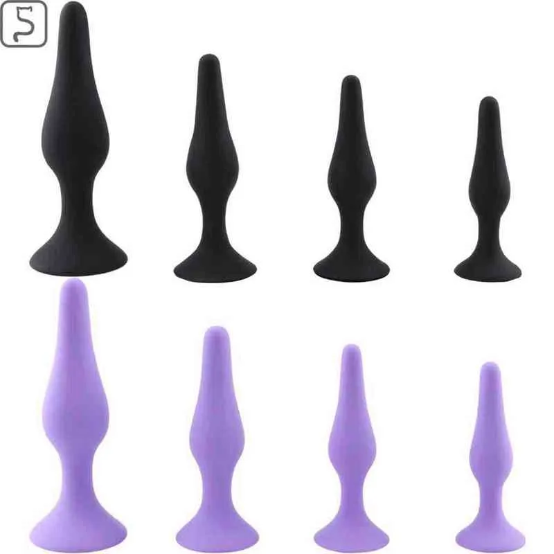 Nxy Sex Anale Siliconen Achtertuin Plug Vierdelige Stimulatie Trekkralen Handsfree Zuignap Volwassen Speelgoed 1220_voghion.com