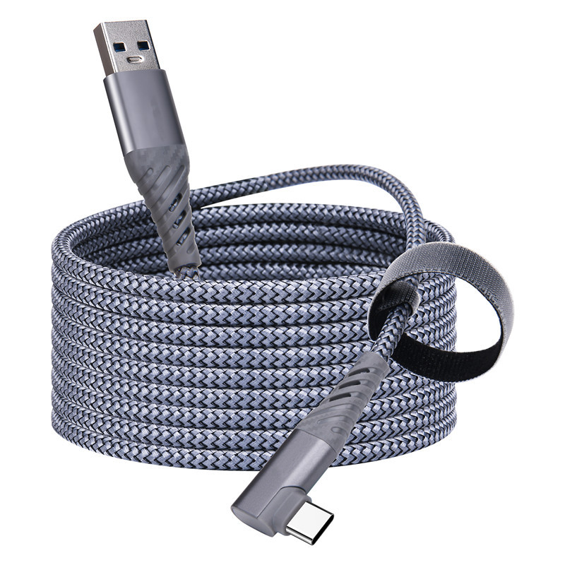 5M ladekabel datalinje for Oculus Quest 1/2 Link VR-headset USB 3.0 Type C dataoverføring Type-C til USB-A-kabel VR-tilbehør_voghion.com