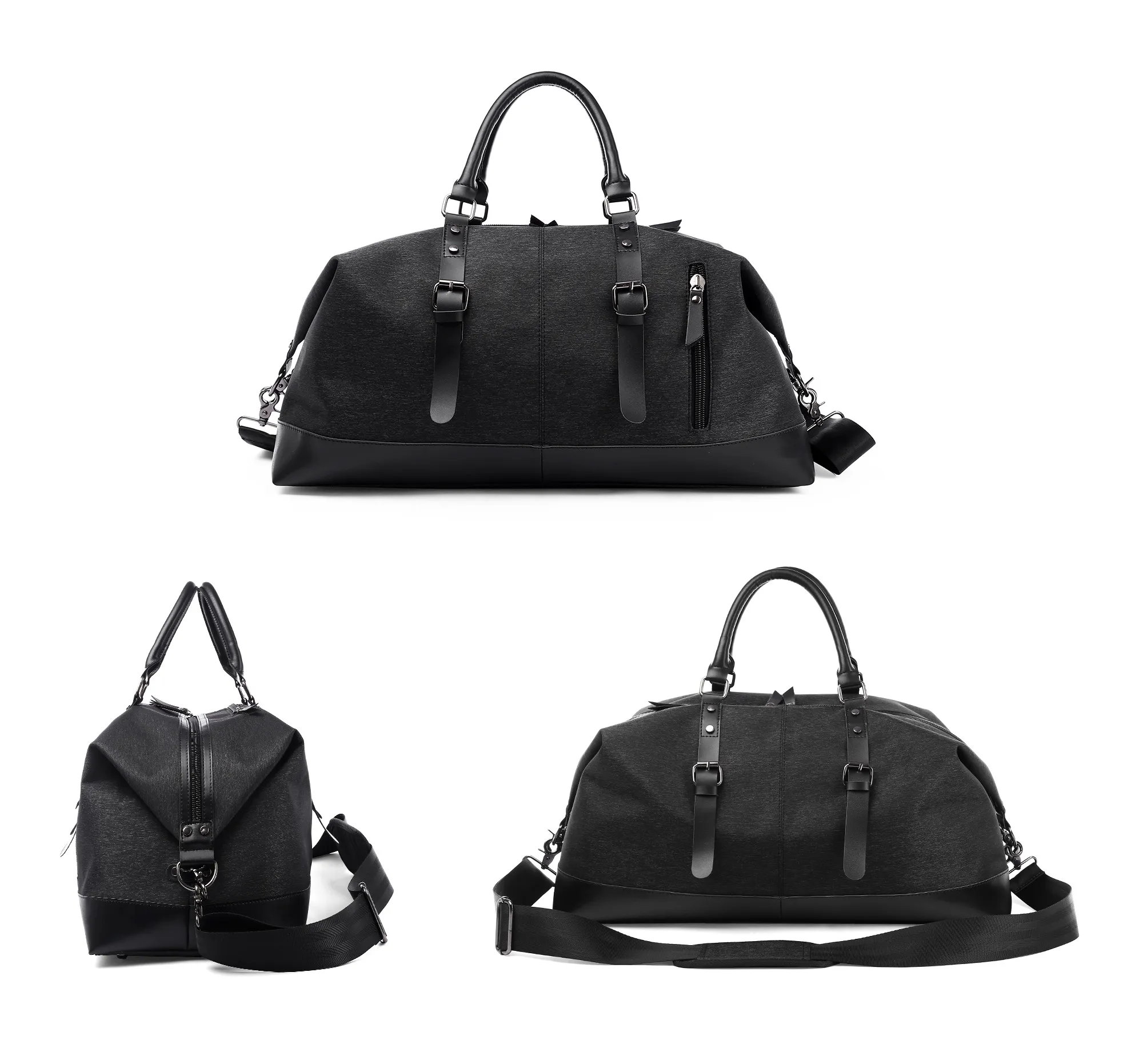 Sacs de voyage en toile pour hommes, sac de voyage grande capacité, fourre-tout de voyage multifonctionnel_voghion.com