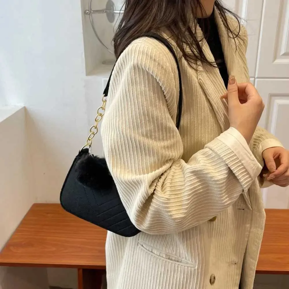 Mode Frauen Handtasche Einfarbig Casual Mini Unterarm Tasche Weiblichen Kette Schulter Tasche Heißer Verkauf Damen FelcyC241211_voghion.com