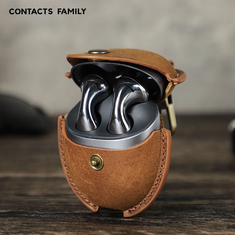 Potrivit pentru noua husă Huawei FreeBuds5, husă de protecție portabilă anti-cădere din piele de vacă pentru căști Bluetooth_voghion.com
