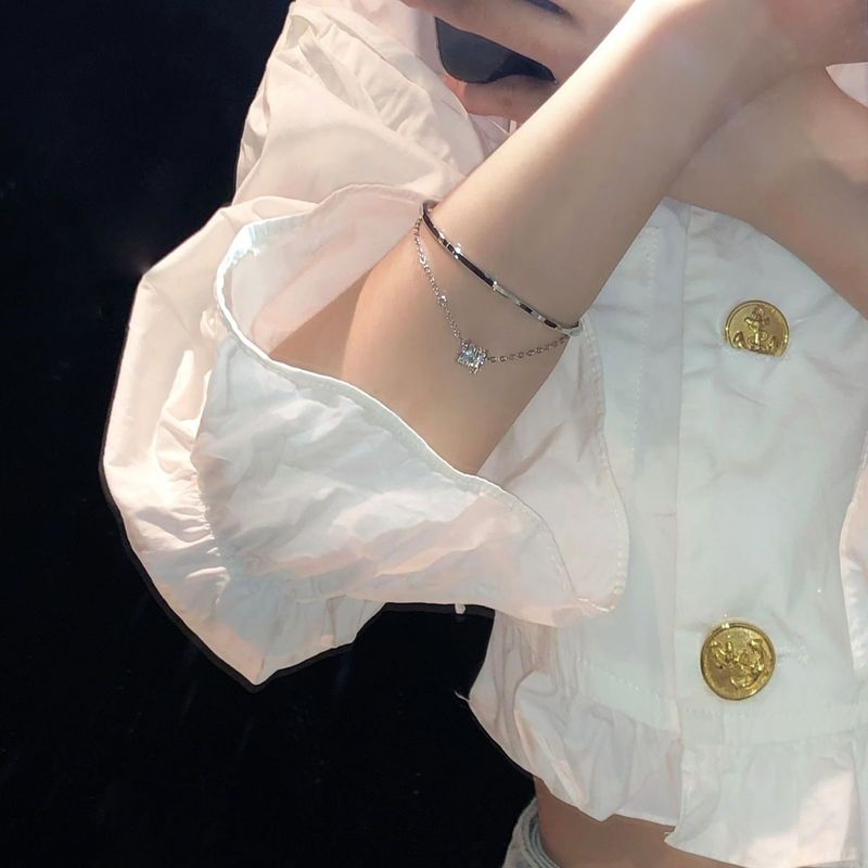 Kleine Taille für Frauen Ins Nischendesign Armband Halbkette High-End-Schmuck Freundinnen Geschenk_voghion.com