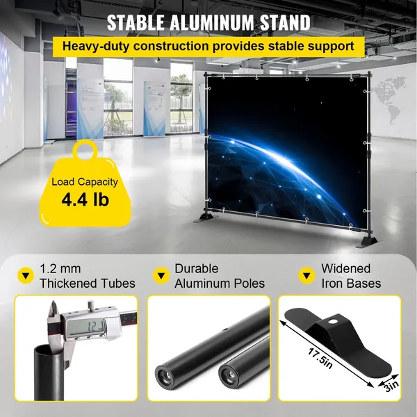 Adjustable Background Backdrop Support Stand Kit For Photography_voghion.com