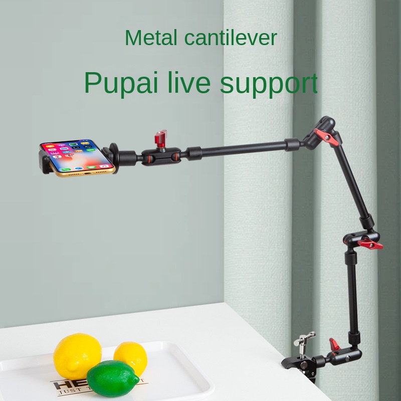 Cámara para teléfono inteligente, cámara de acción, clip GoPro, montaje en pared, tableta, cámara web, soporte para tableta de estudio, soporte de brazo mágico de 32 pulgadas, abrazadera para cámara_voghion.com