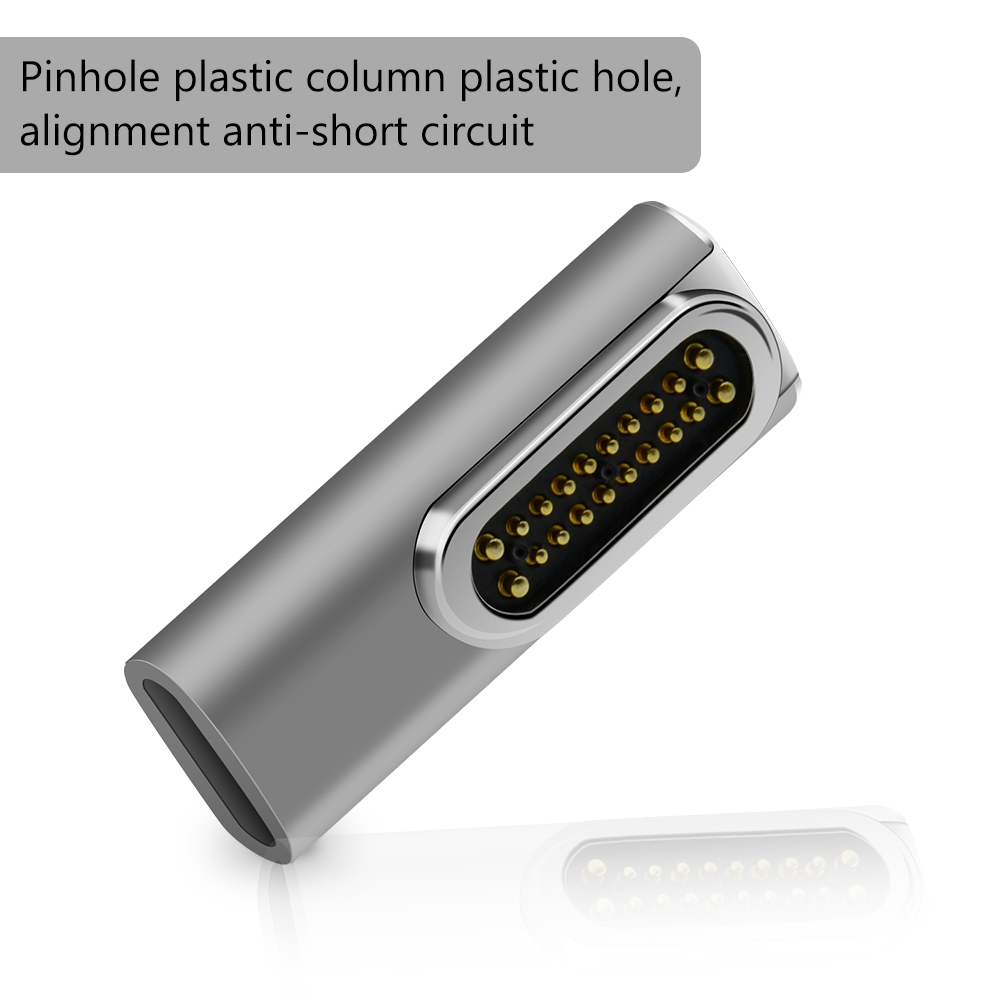 Adattatore USB C magnetico 9 pin 20 pin 24 pin connettore tipo C USB PD 100 W ricarica rapida 10 Gbp/s dati per più dispositivi tipo C_voghion.com