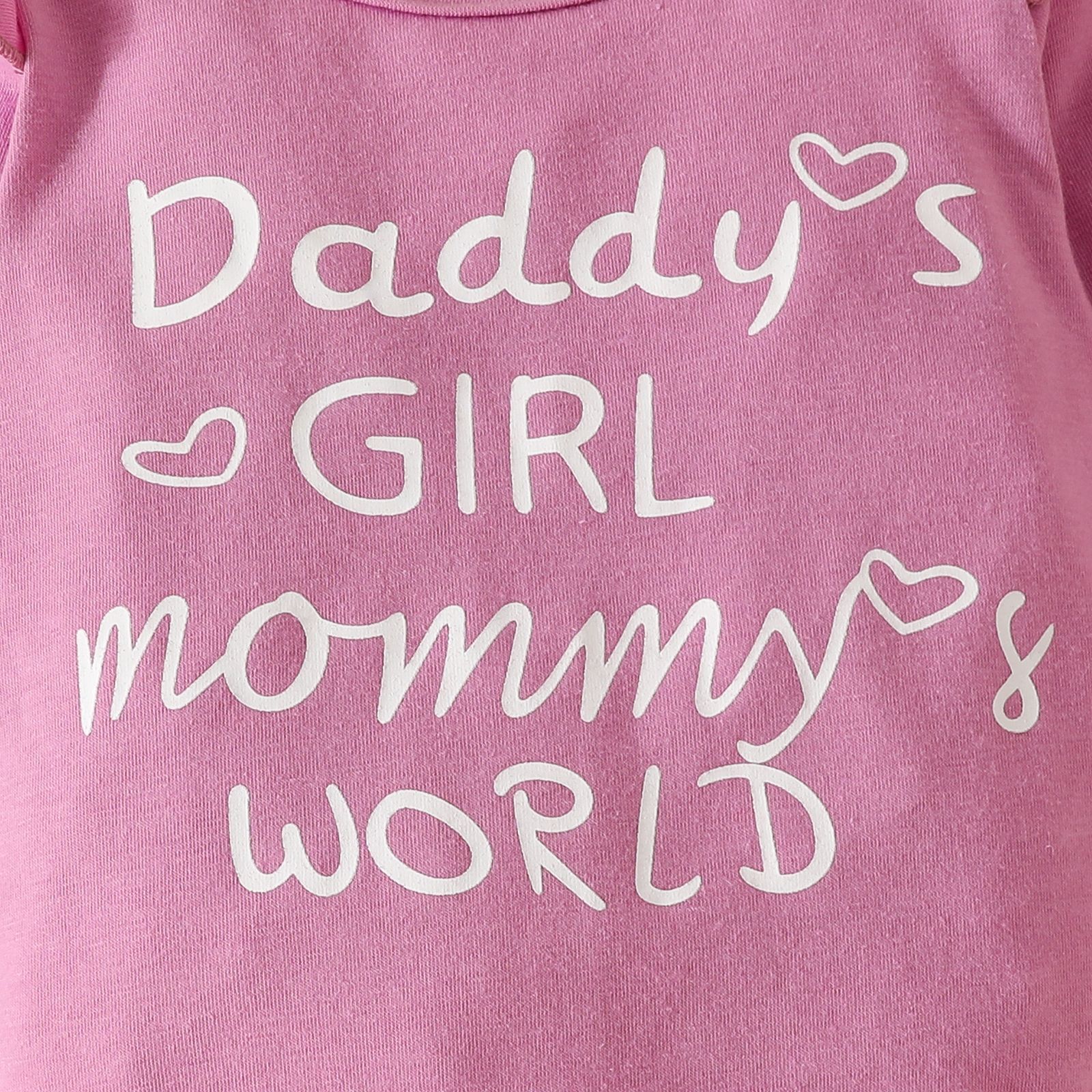 Mother & Kids Baby long-sleeved trousers four-piece set Newborn long-sleeved triangle romper flower bow flared trousers hat headband_voghion.com