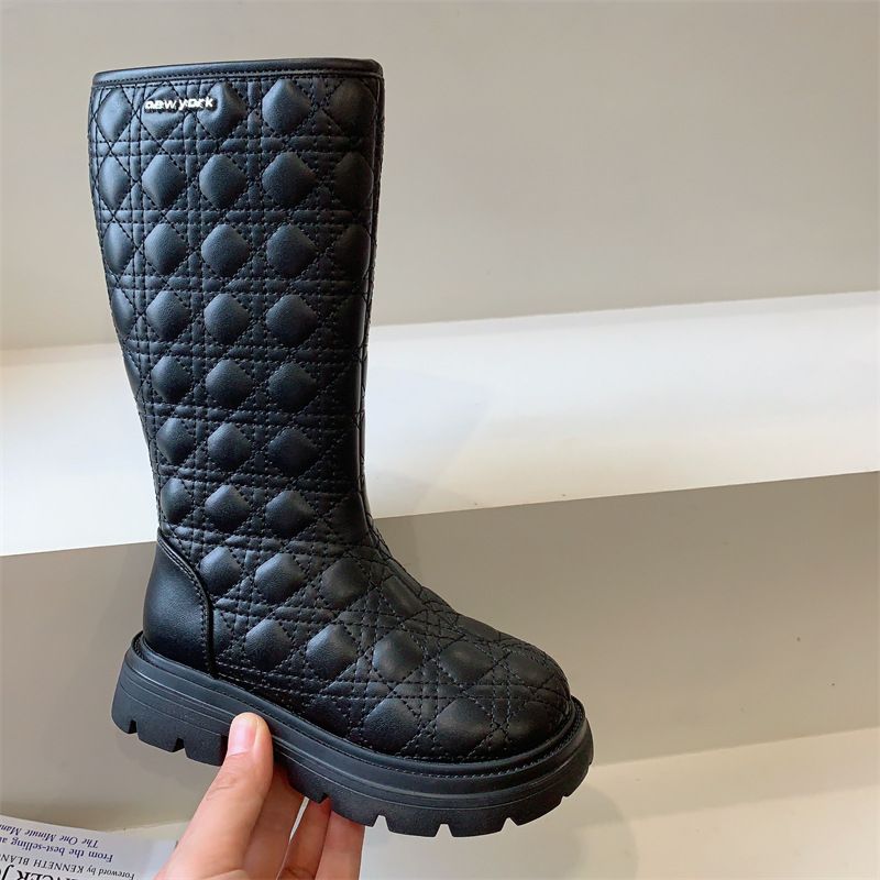 2023 Herbst und Winter plus Veet Mädchen zweite Baumwollstiefel für kleine Mädchen_voghion.com