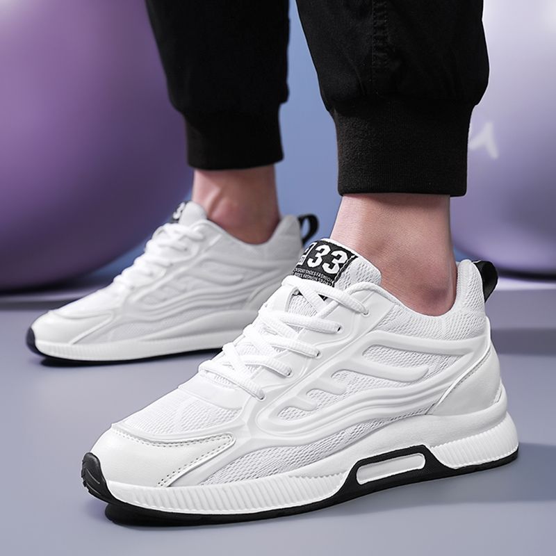 Onzichtbare interne casual heren helling hak hoogte toename grote maat kleine witte schoenen_voghion.com