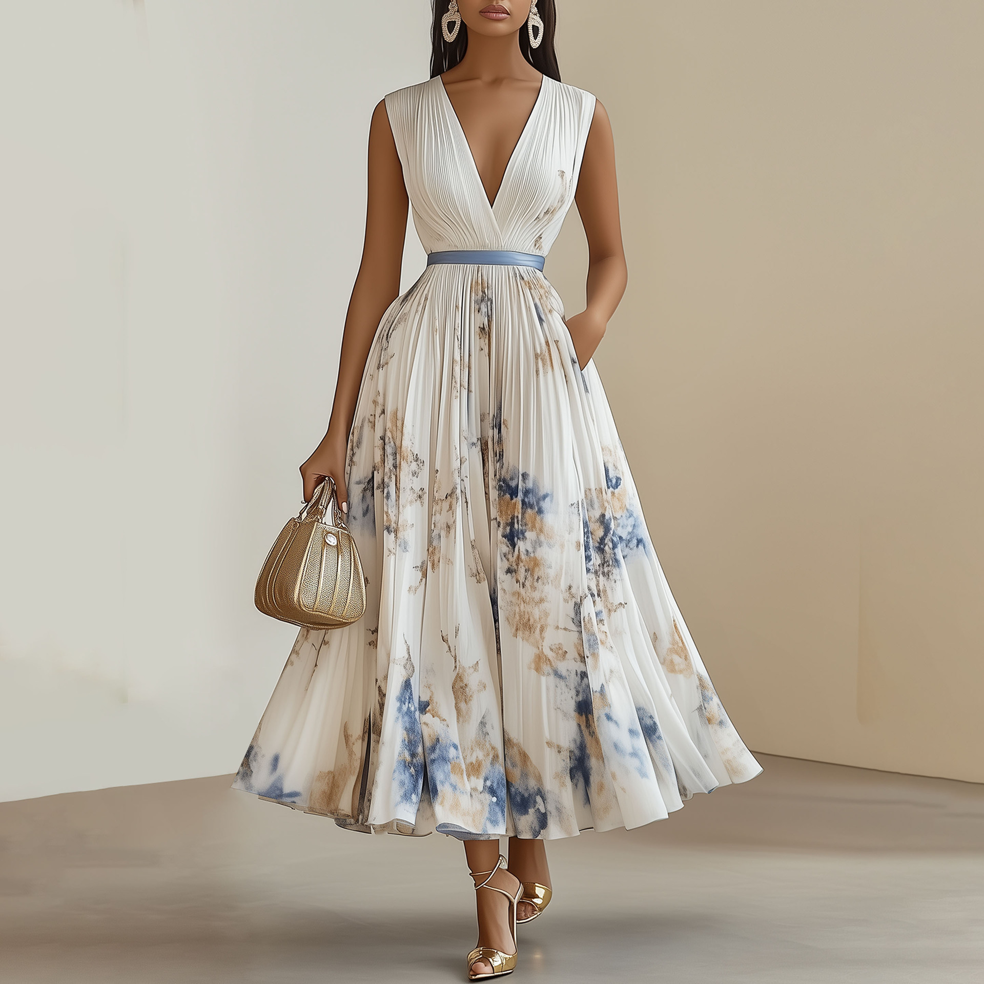 Women’s Clothing 2025 Hot Selling Printed Dress