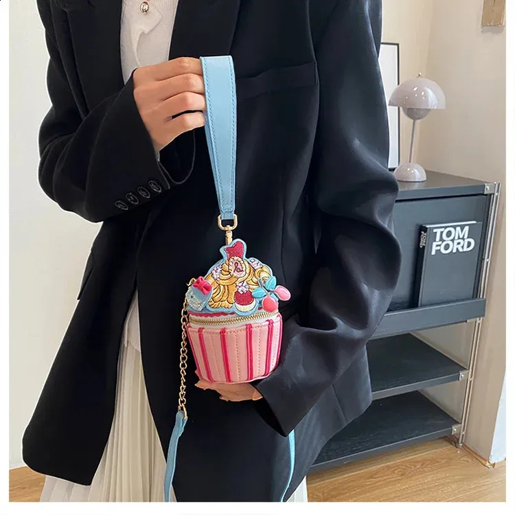 Borsa a tracolla a forma di gelato borsa donna chic e trendy_voghion.com