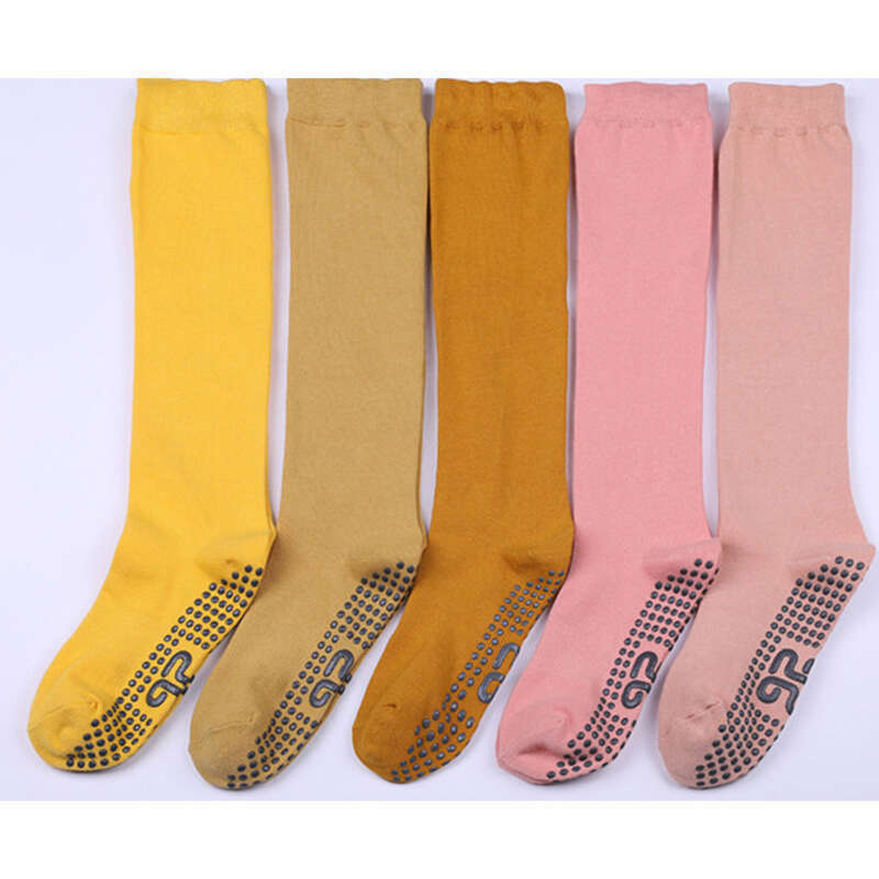Cotton Mid Sole Anti Slip Calf Socks, Fitness Yoga Dance Sports Socks_voghion.com