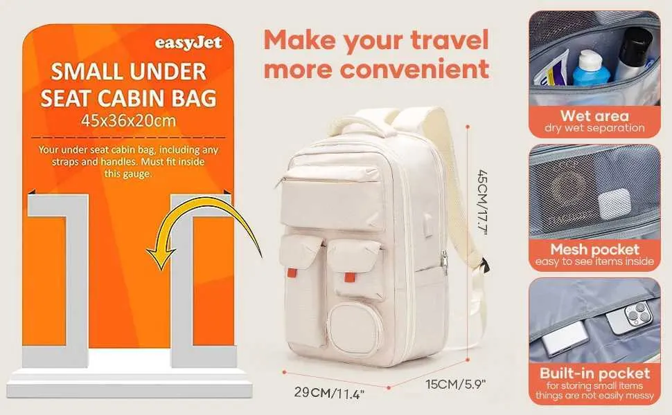 Travel Backpack Laptop Bag Business Weekender Daypack Men Women_voghion.com