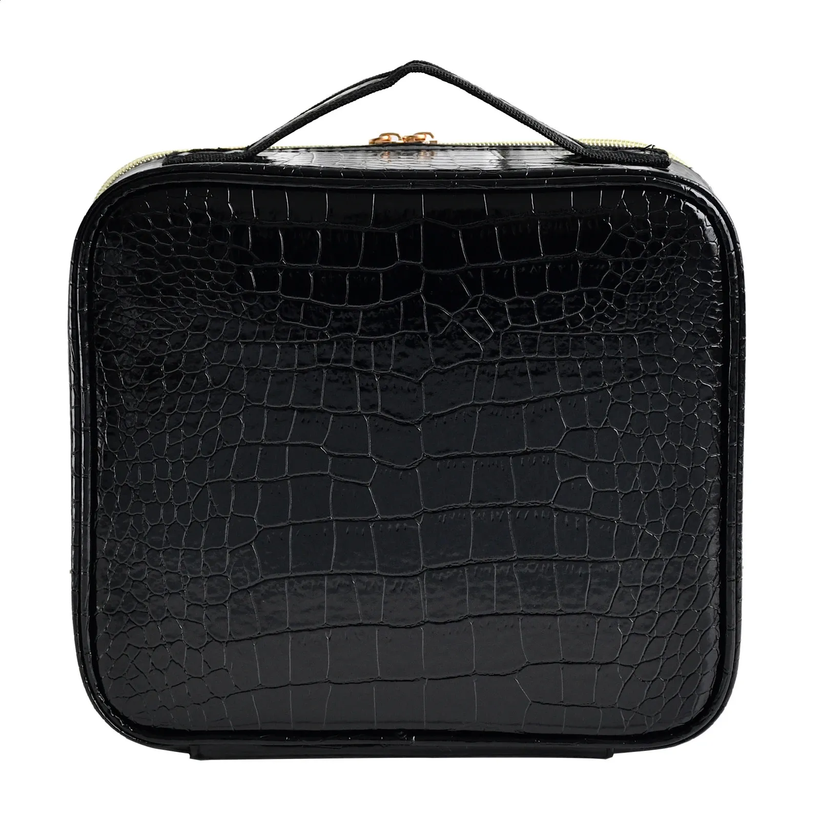 Trousse de maquillage en cuir PU pour femme, trousse de voyage multifonctionnelle et portable pour ranger le maquillage 241220_voghion.com