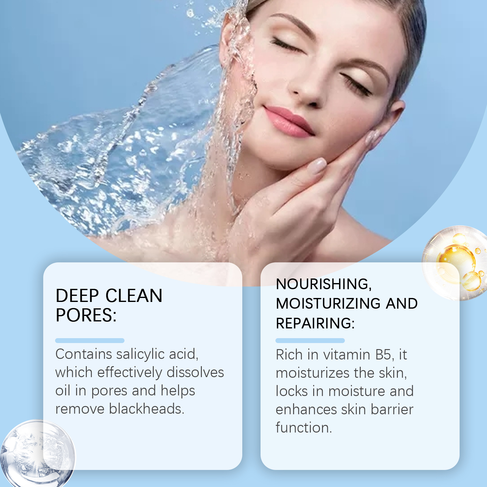 EELHOE Vitamin B5 Salicylic Acid Gel Mask Gently Cleans Pores And Blackheads To Nourish And Moisturize Skin_voghion.com