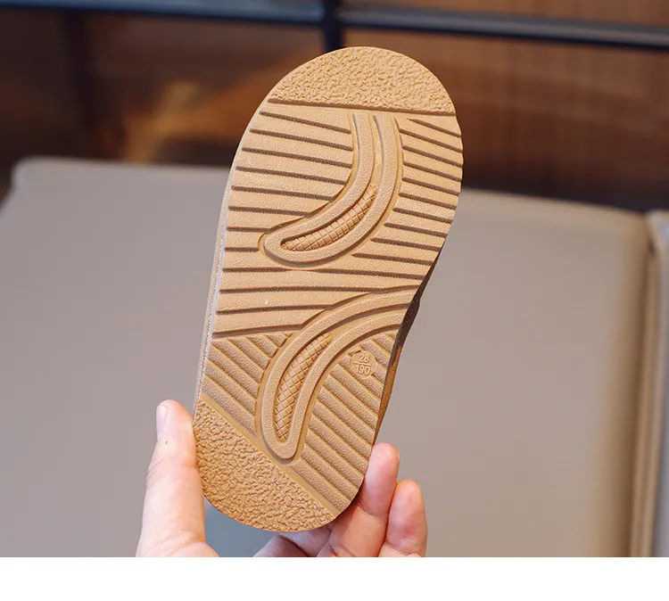 Cizme de zăpadă Happysteps impermeabile, din bumbac gros, calde, de iarnă, pentru copii și fete, mărimi US9C-US5Y_voghion.com