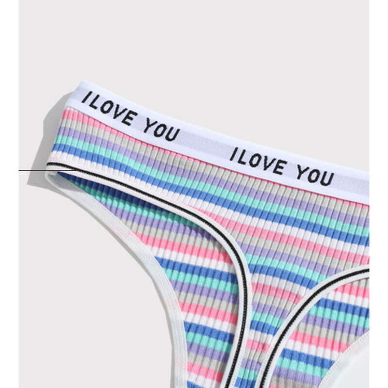 Nouveau string fileté coloré avec taille basse, compression abdominale, sous-vêtements pour femmes rehaussant les hanches, confortable et_voghion.com