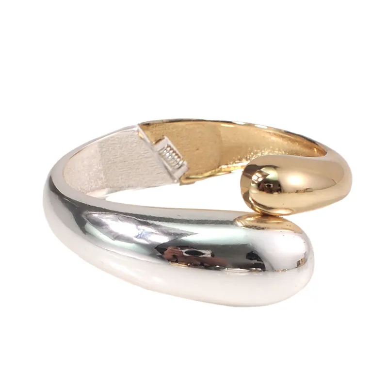 Bangle Alloy Mixed Color Simple Statement Bangles Fashion Jewelry Wide Women 2024_voghion.com