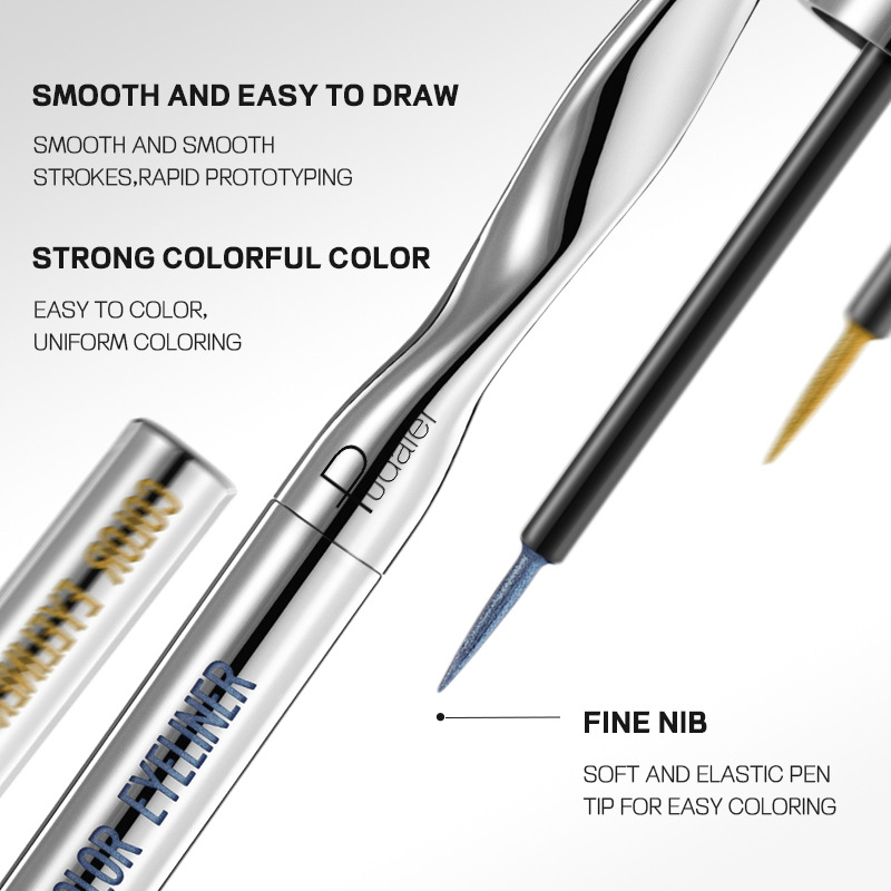 Eyeliner Kalem Dayanıklı Su Geçirmez Çok İnce Renkli Sıvı Eyeliner Kalem_voghion.com