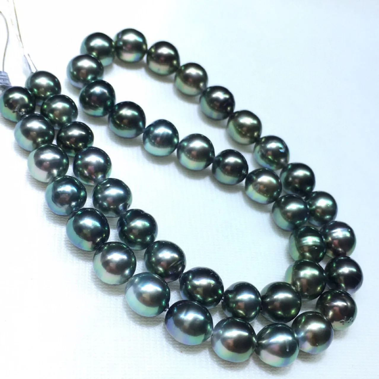 Collana di perle nere vere da donna elegante perla tonda mare_voghion.com