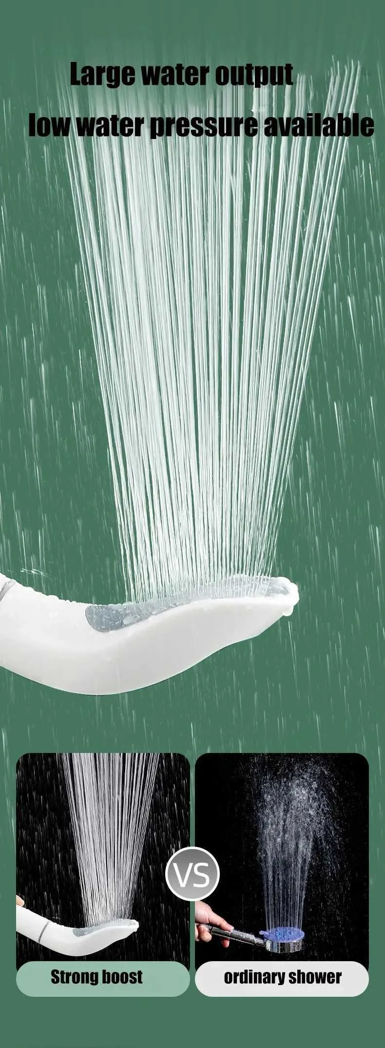 Higher Quality Rainfall Shower Head Handheld Purify Filter Spray Nozzle Water Saving High Pressure Household Bathroom_voghion.com