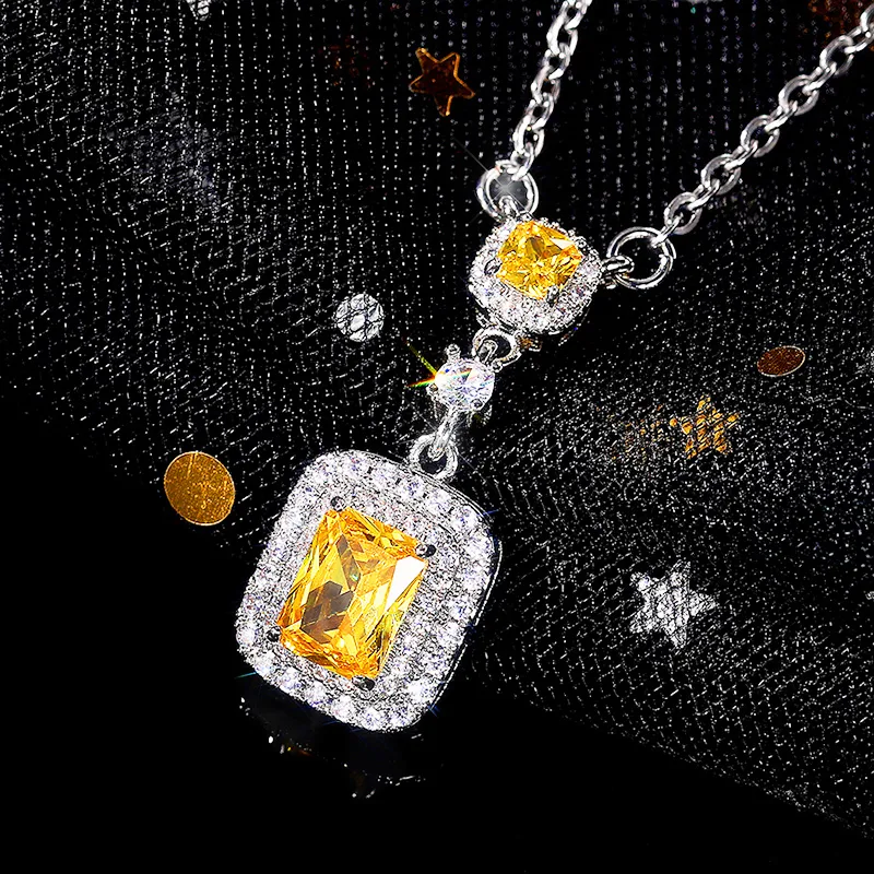 Women's Pendant Necklace With Cubic Zirconia For Women Elegant_voghion.com