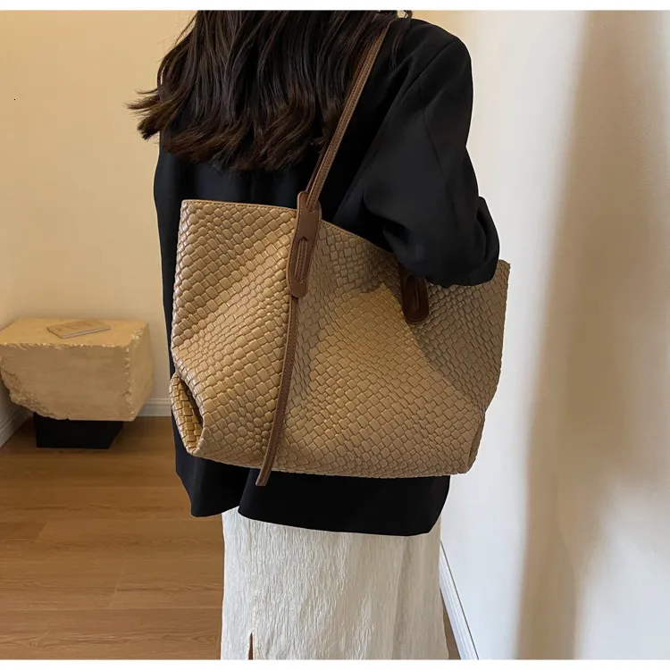 Markendesigner Große Kapazität Tote Shouler Für Frauen Handtaschen Geldbörsen 2024 Neue Vintage Damen Shopping Reisetaschen_voghion.com