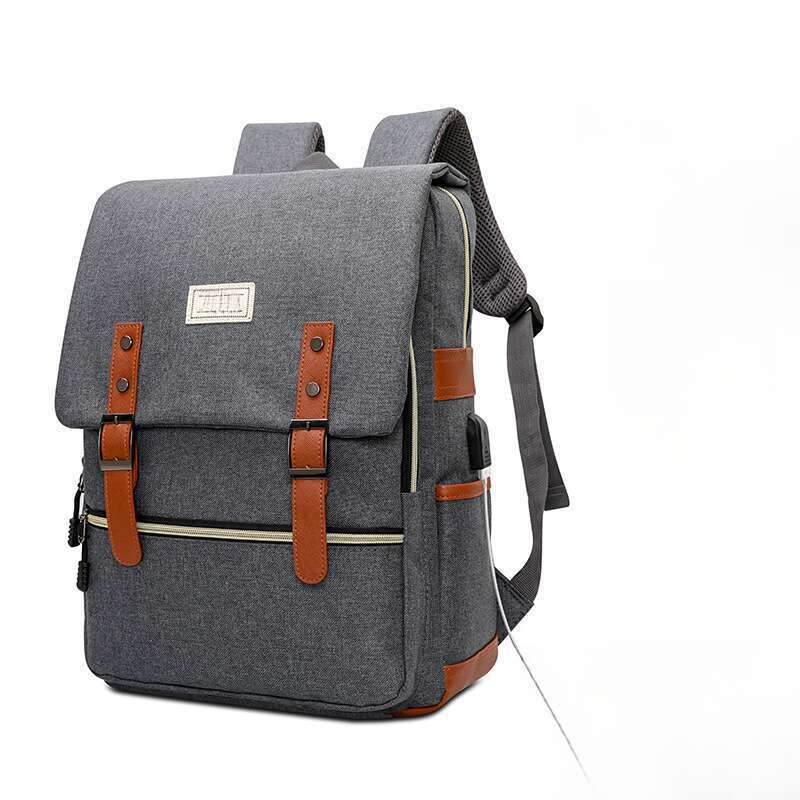 New Nylon Large Capacity USB Charging Business Fashion Computer Backpack_voghion.com
