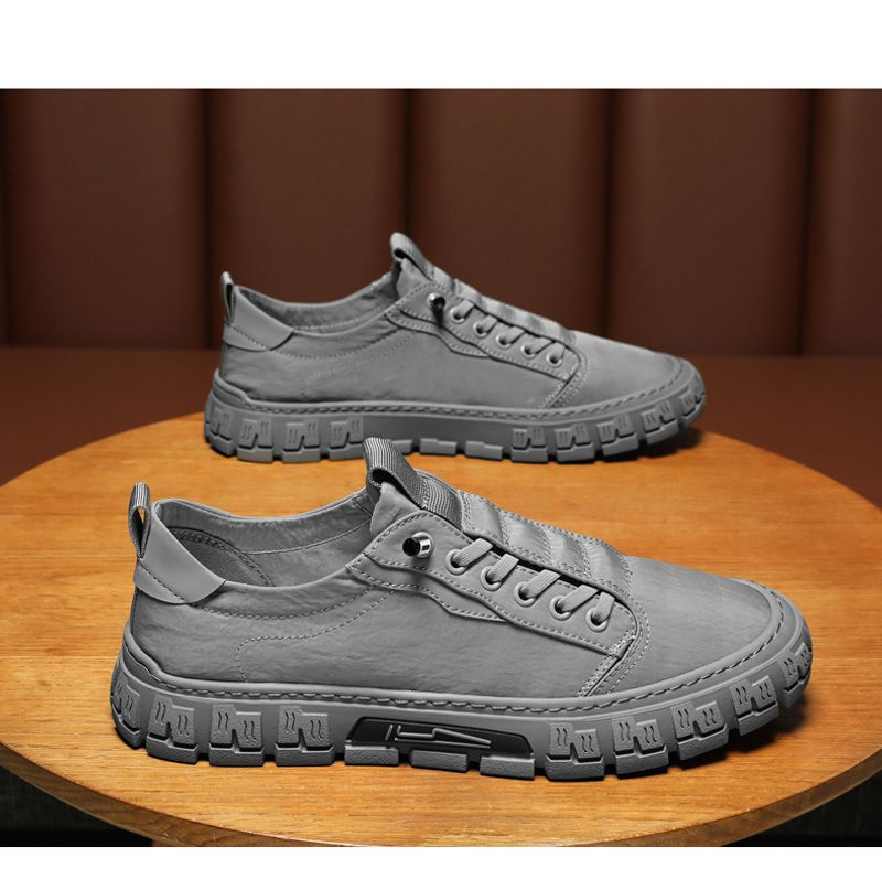 Scarpe da tennis da uomo con plateau vulcanizzate, alla moda, casual, traspiranti, per esterni_voghion.com