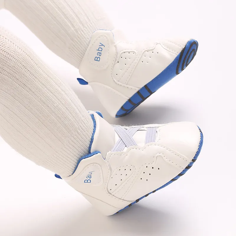 Muoti korkeavartiset vauvan pojat tytöt vauvan koripallo littlesprouts urheilukengät rento liukumaton ensiaskelkengät_voghion.com