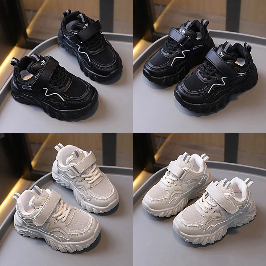 White Black Color Kids Sport Trainers For Boy Girl Fashion Non-slip Student Shoes Happysteps Outdoor Toddler Sneakers_voghion.com