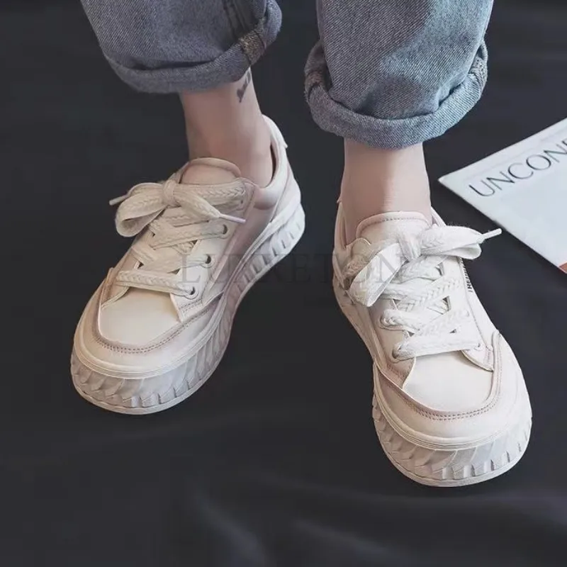 Low Flat Bottomed Shallow Cut Canvas With Comfortable And Breathable Fabric Surface Simple Versatile Board Shoes_voghion.com