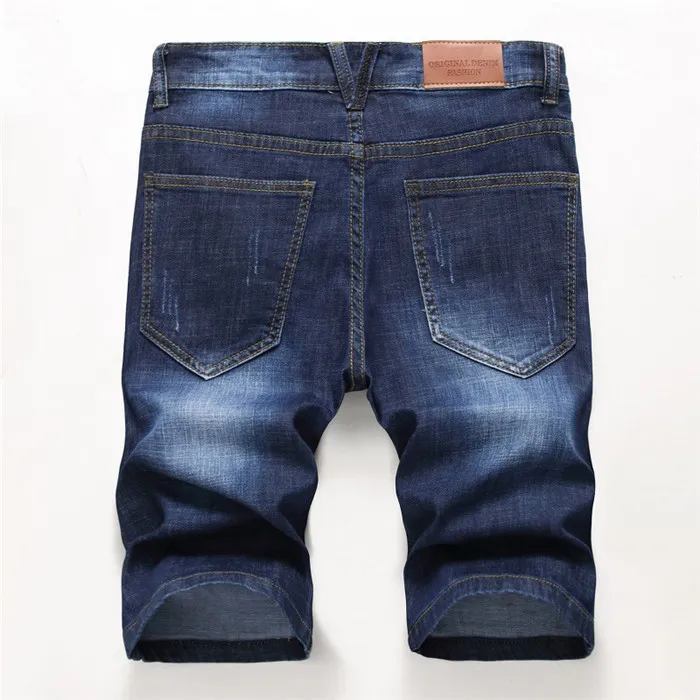 Summer Denim Shorts Male Jeans Men Jean Bermuda Skate Board Harem Mens Jogger Ankle Ripped Wave 38 40 42 220715_voghion.com