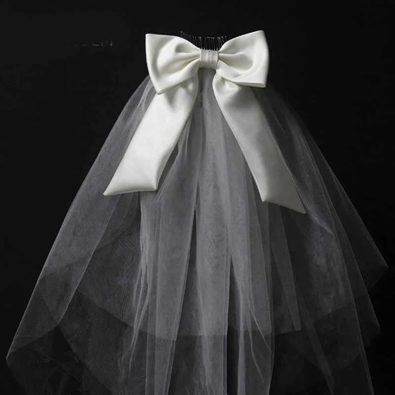 Hair Jewery Ribbon Bowknot Long Tues Haoween Carnivas Woman Bride for Marriage Wedding Ceebration Party Layer_voghion.com